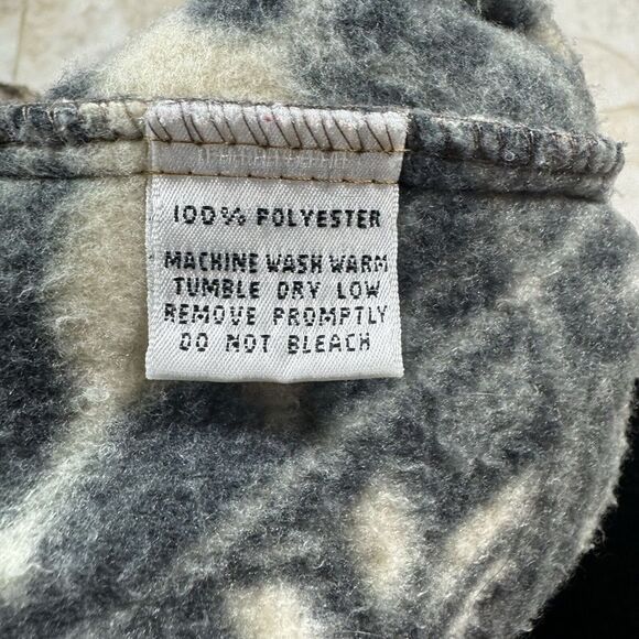 Vintage NY 10018 Jacket Womens Medium 90s Southwest Western Fair Isle Fleece - Picture 11 of 12